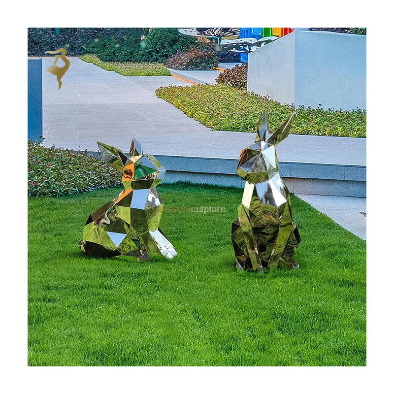 Garden decor decoration animal sculpture hand carved purple stainless steel elephant statue