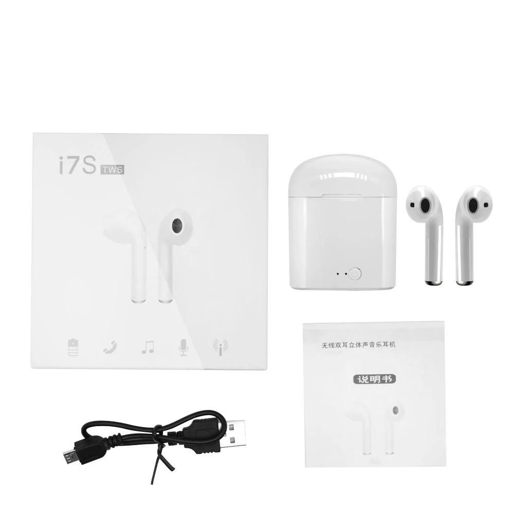 
Drop ship i7s tws headphones with free ePacket EMS Netherlands post Worldwide Dropshipping tws earbuds i7 