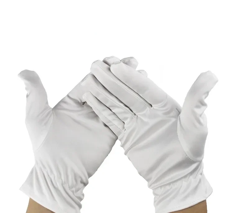 Custom Dust Proof Reusable Microfiber Jewelry Inspection Working Gloves