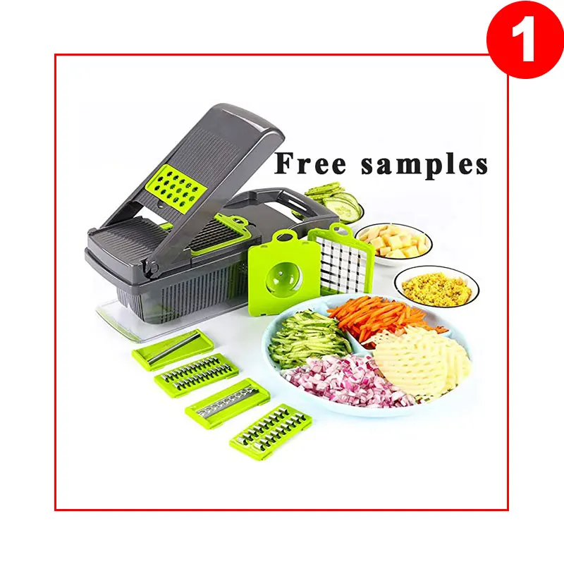 Бесплатная доставка 12 в 1 ручной инструмент для фруктов и овощей Многофункциональный резак измельчитель для овощей ручной слайсер для лука измельчитель для еды