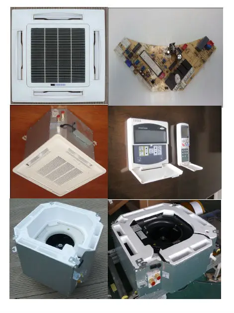 Chiller Water Type 36000btu HVAC Cassette Fan Coil Unit Central System Mounted Air Conditioners Ac For Cassette Type Wall