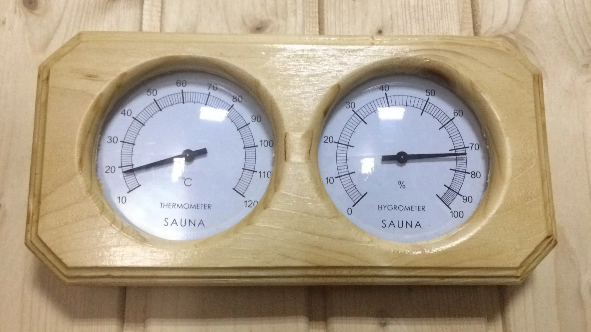 Manufacturer Hot Sauna Wooden Thermometer And Hygrometer