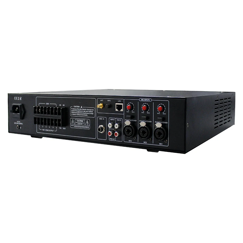 XIDLY-6 Zone Analog Class AB Wifi PA Mixer 70V 100V Amplifier with 6 Zone Speaker Output