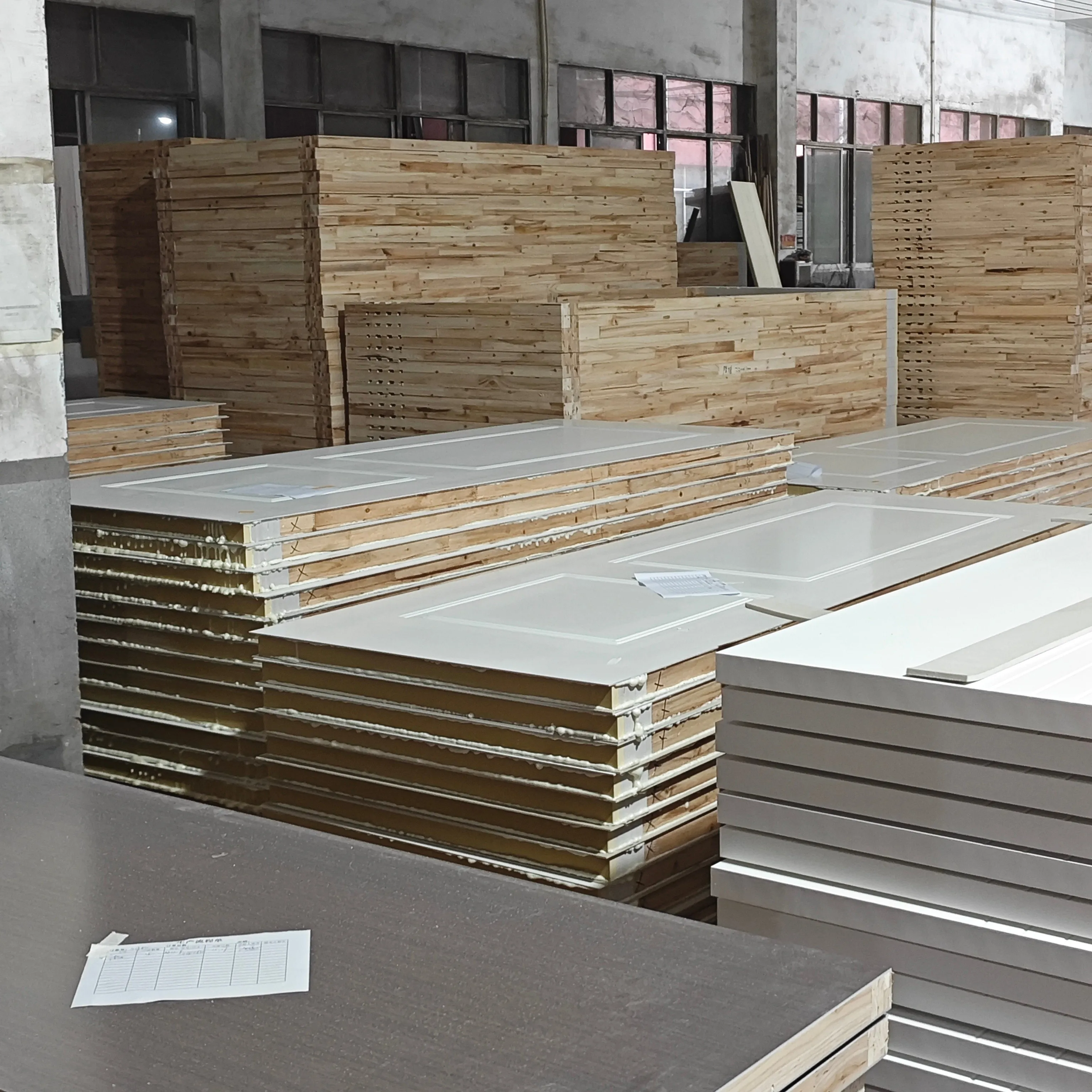 Hot-sale white panel interior door wooden white primed door hotel interior wood waterproof mdf door