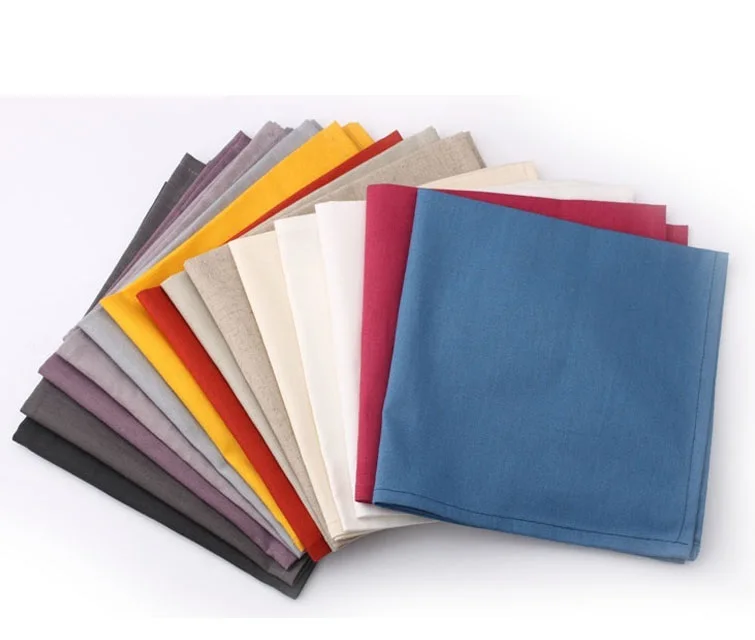 Plain cotton napkin recycled cloth napkins adult  dinner table  service