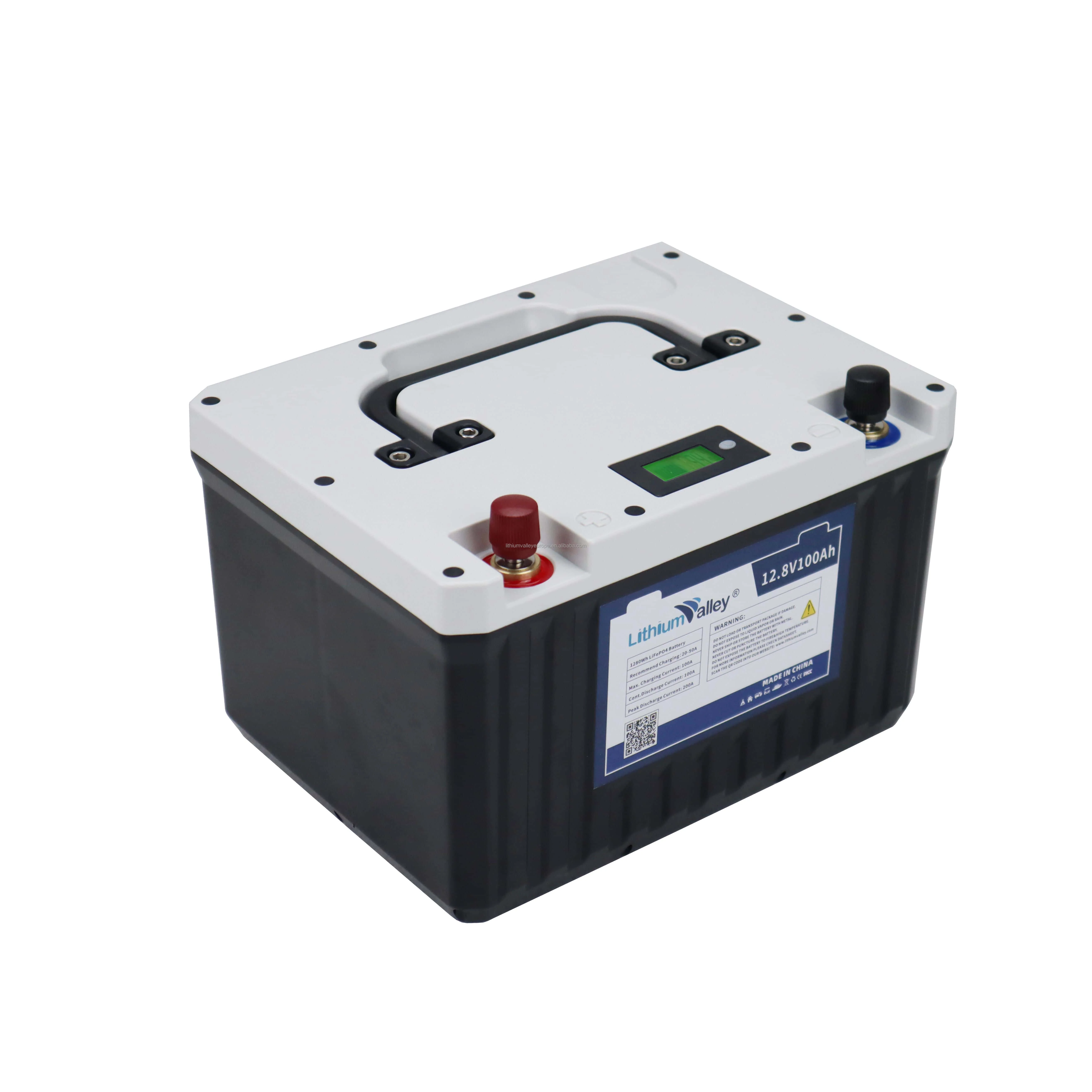 LiFEPO4 12v 100ah Rechargeable solar battery lithium battery 12v 100ah LiFEPO4 battery pack