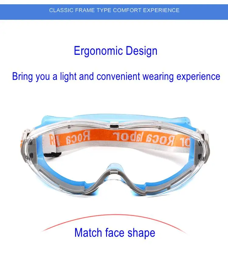 Silicone glasses frame anti-fog  Dust-proof wind-proof sand-proof and splash-proof Sports Environmental protective glasses