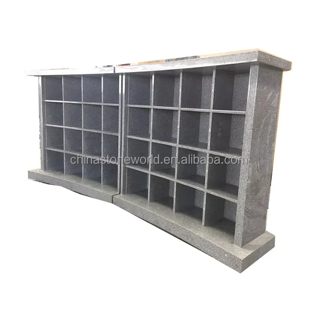 Cemetery Cremation Granite Vase for Columbarium Tombstones Graves Customized Cemetery Cremation Granite Columbarium Design