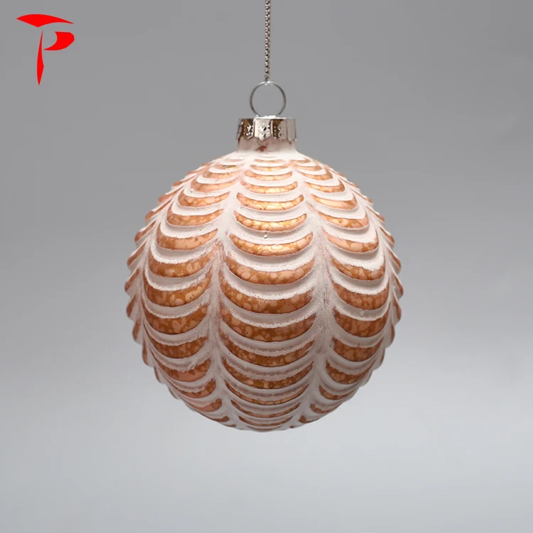 Wave Globe Hanging Christmas Tree Decoration Ornaments Glass Ball