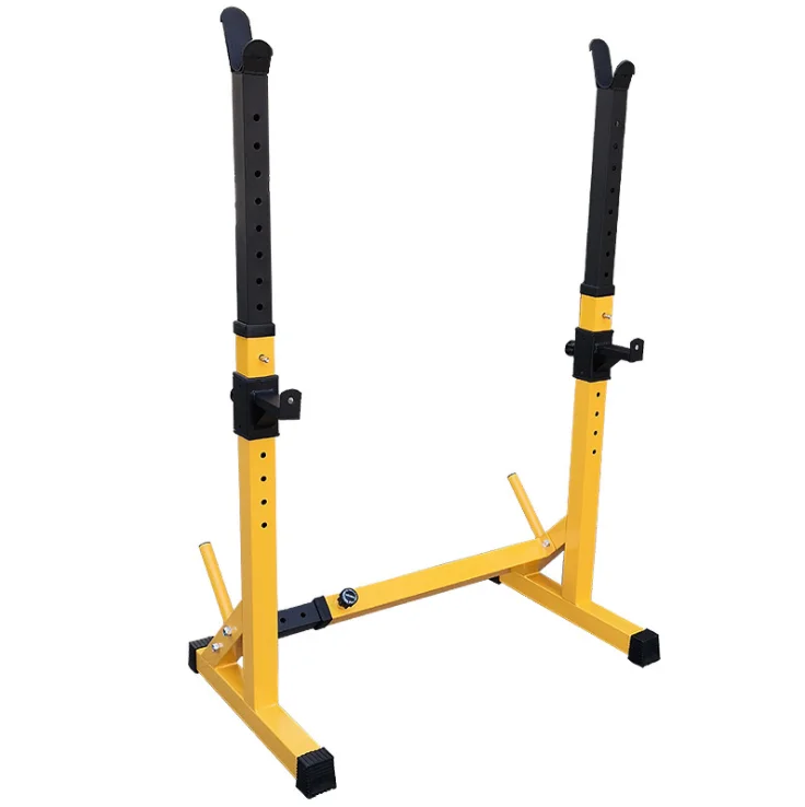 Gymnasium household adjustable squatting frame