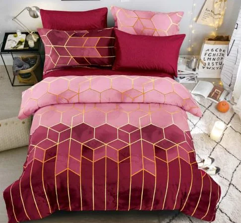 Ultra Soft 3PCS Full Size Microfiber Bed Sheet Set Disperse Duvet Cover Bedding Set for All Season