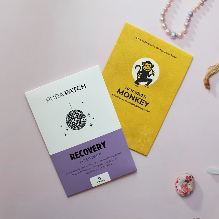 Private Label Party Cure Hangover Vitamins Patch,wellness relieve alcohol discomfort beat hangover patch