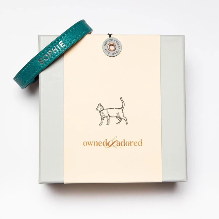 Custom Personalized Logo Luxury Accessory Retail 2 Piece Lid And Base Box Wallet Belt Dog Collar Gift Packaging