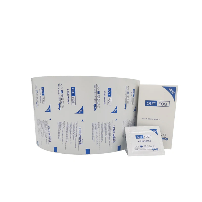 New Paper Aluminum Foil Laminated Film for Alcohol Wet Swab Towelette Packaging