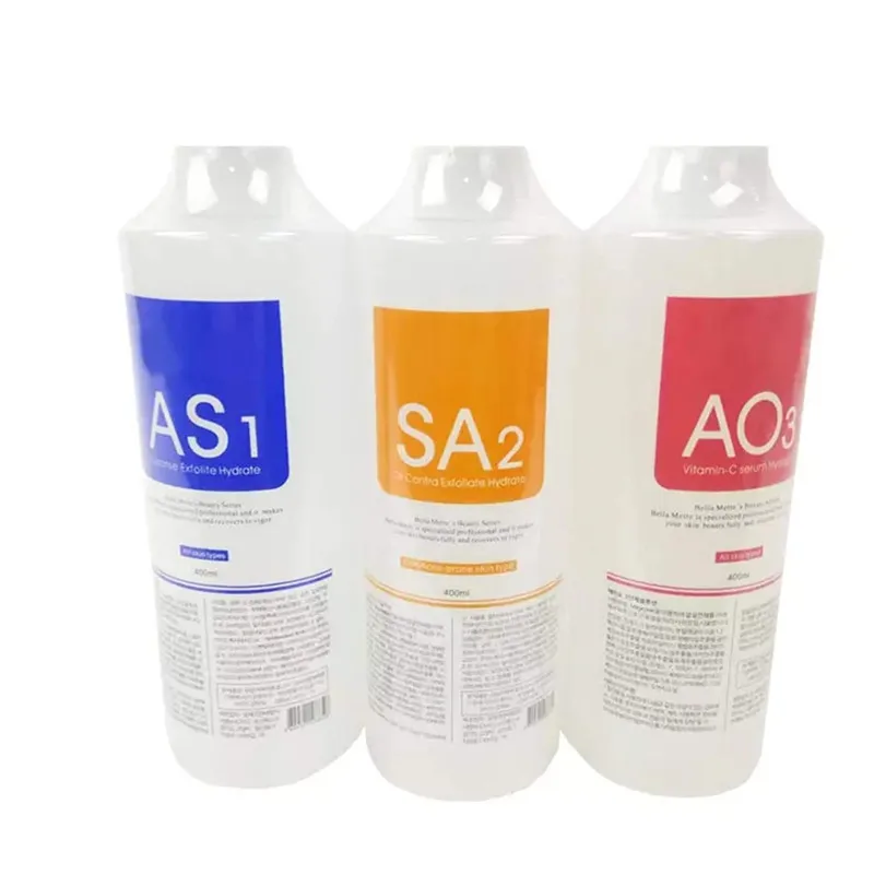 X  400ml As1 Sa2 Ao3  Dermabrasion Aqua Peel Solution Facial Special Solution for Hydro Dermabrasion Aqua Peeling Machine