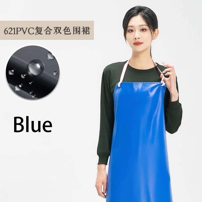 Kitchen Extended 105 Halter Waterproof Catering Aprons Utility Transparent PVC Apron