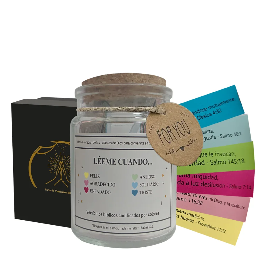 Christian Gift Supplier 6 Emotions 1 Box Set Jar Bible Verses in of Emotion Spanish