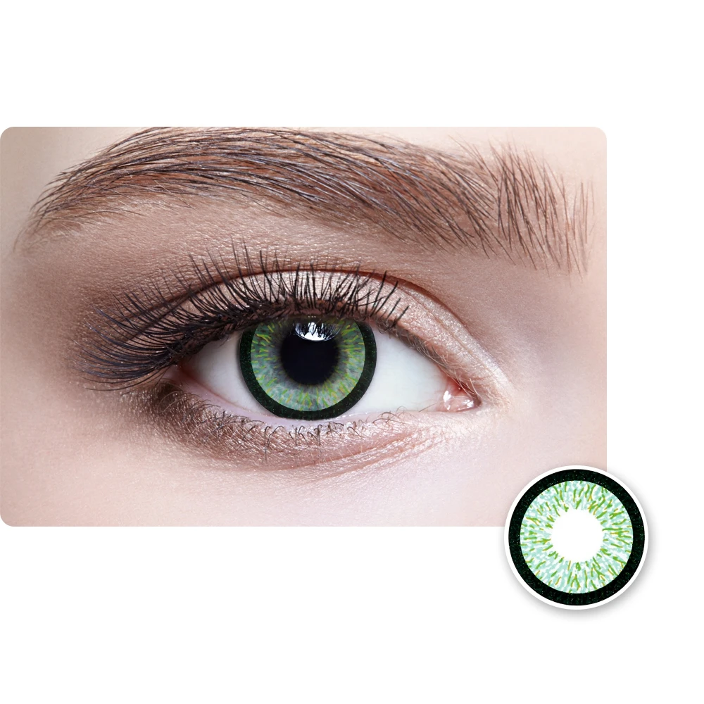 Beauty soft ring color contact lens cosmetics wholesale 1 year soft sweet eye contact lens