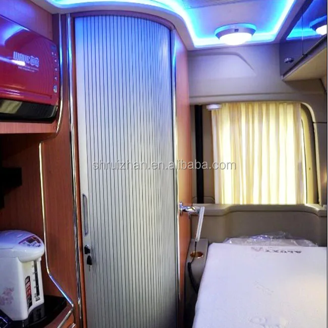 Vertical PVC roller shutter cabinet tambour door customized in size