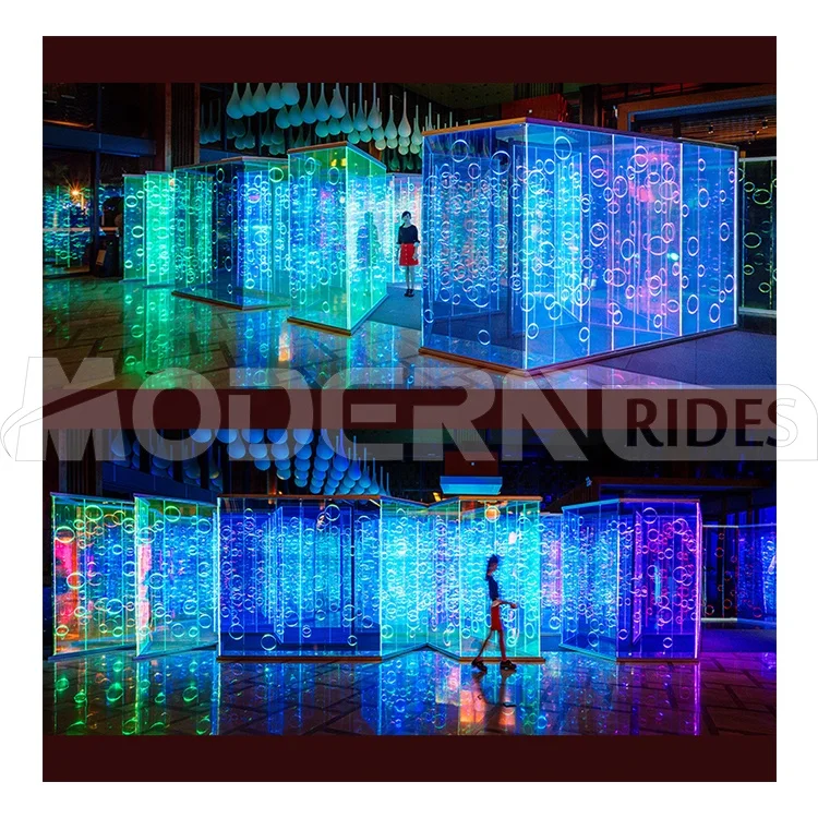 Indoor playground park attraction magic labyrinth laser maze mirror maze for sale