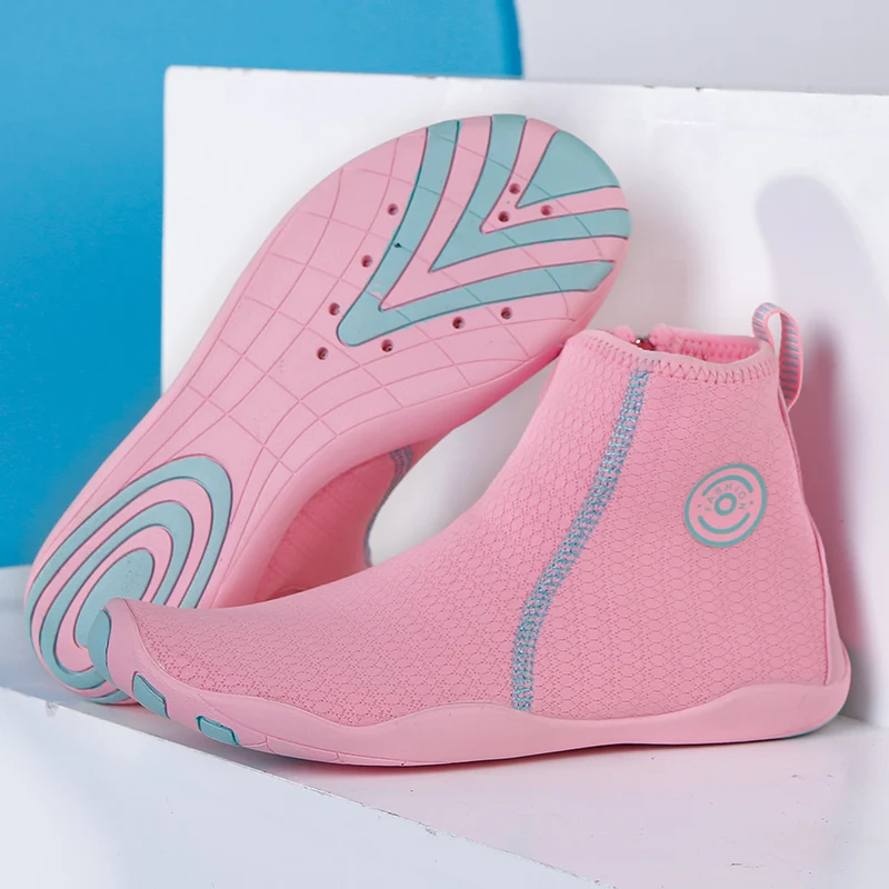 Sole Durable Barefoot Shoe Quick Dry Rubber High Top Outdoor Unisex Opp Bag Lycra 100 Pairs Children,baby CN;FUJ W-27