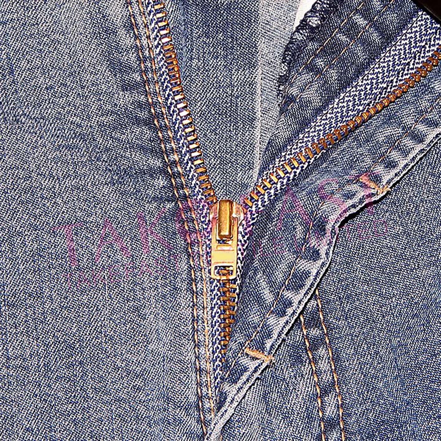 Wholesales Manufacture 3# 4# Zipper SAB Hot Sale Black/White Metal  Gold Brass Metal Zipper for Jeans Garments Pants Jeans Bag