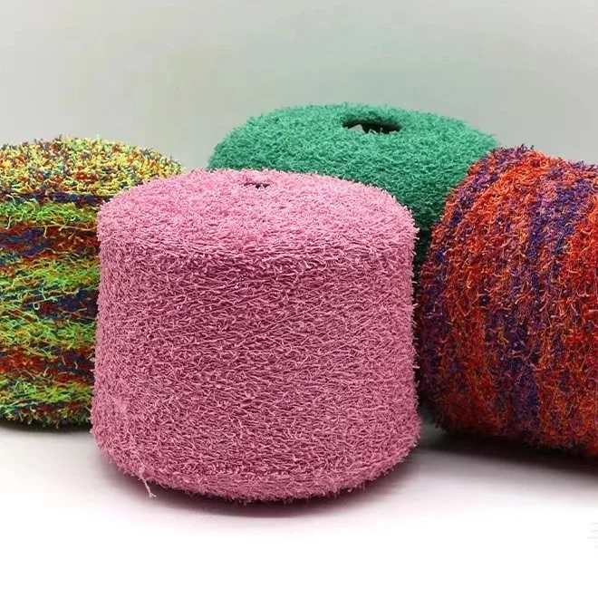 2023-2024 Fashion Fancy Yarn NM8/1 80 BCI Cotton 20 Nylon  Blended Crochet Yarn For Spring Summer Knitting Sweater Cardigan