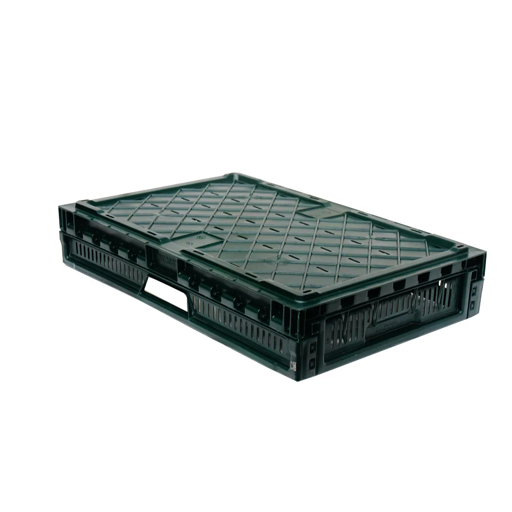 Manufacturer sales PP plastic Basket  heavy duty Stackable Custom size 600x400mm  Foldable crate