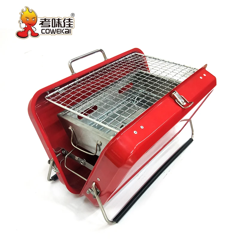 Factory OEM ODM Foldable Folding portable charcoal BBQ Barbecue Grill Outdoor