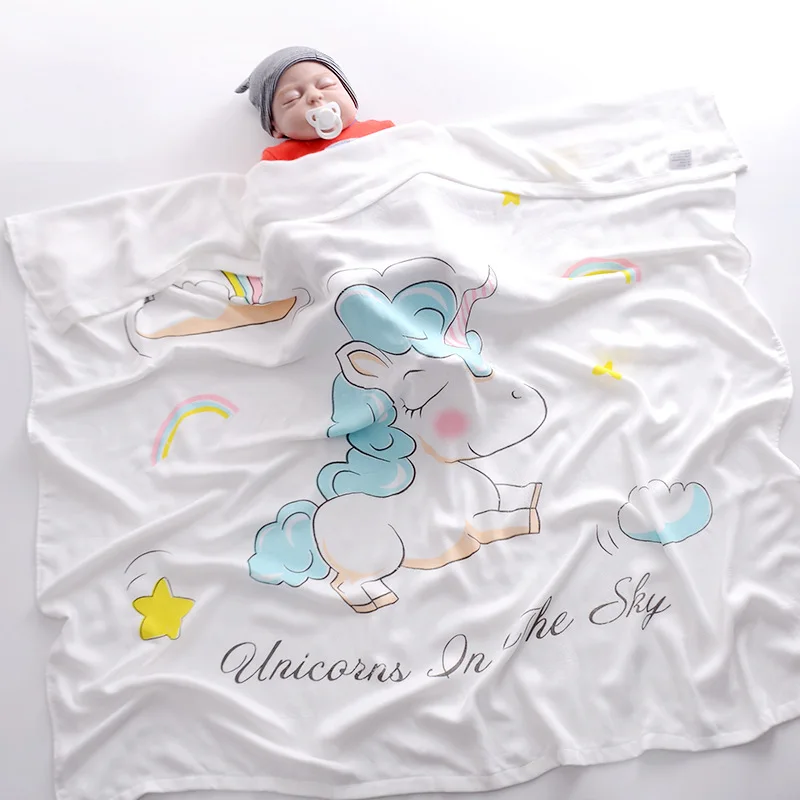 
Wholesale baby blanket bamboo fiber soft cover blanket 