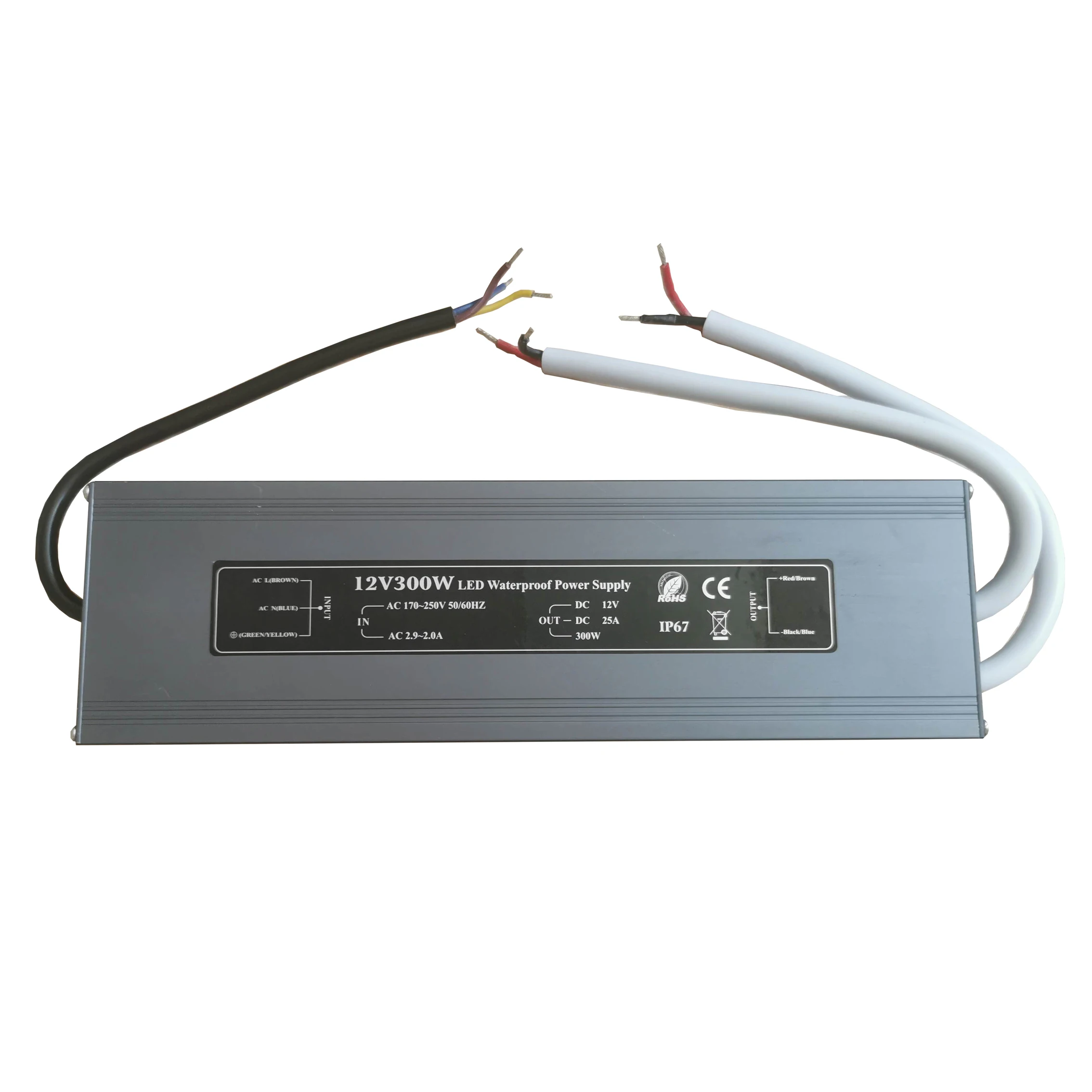 Лучшее качество SMPS IP67 24V ультратонкий водонепроницаемый источник питания CE ROHS стандарт