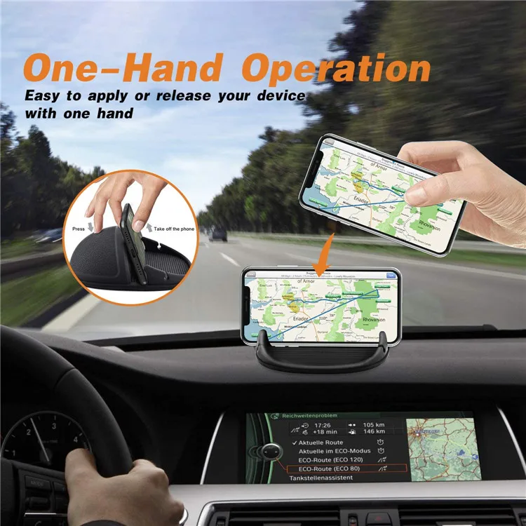 Car Phone Holder Car Phone Mount Silicone Car Pad Mat for Various Dashboards Slip Free Desk Phone Stand
