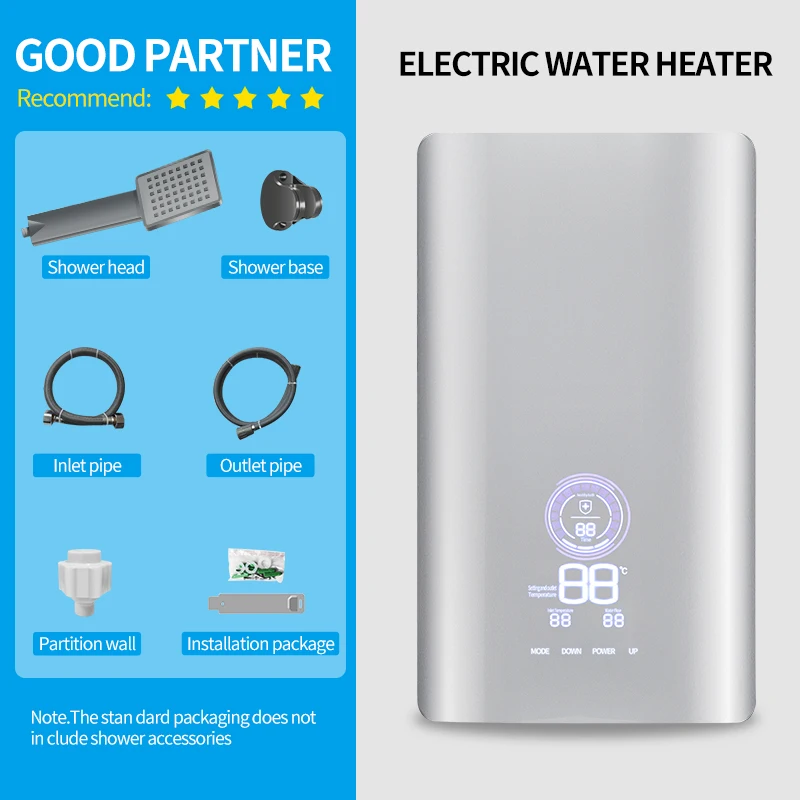 new design electric tankless water heater 220V 240v multipoint tankless electric water heater hot water heater