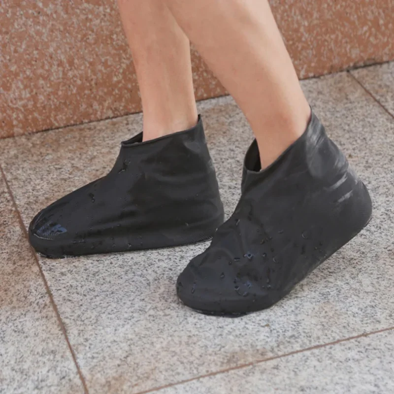 1Pair Waterproof Shoe Covers Rain Shoes Protector Reusable Non-Slip Rain Boots Sneakers Protector Silicone Shoe Covers Footwear