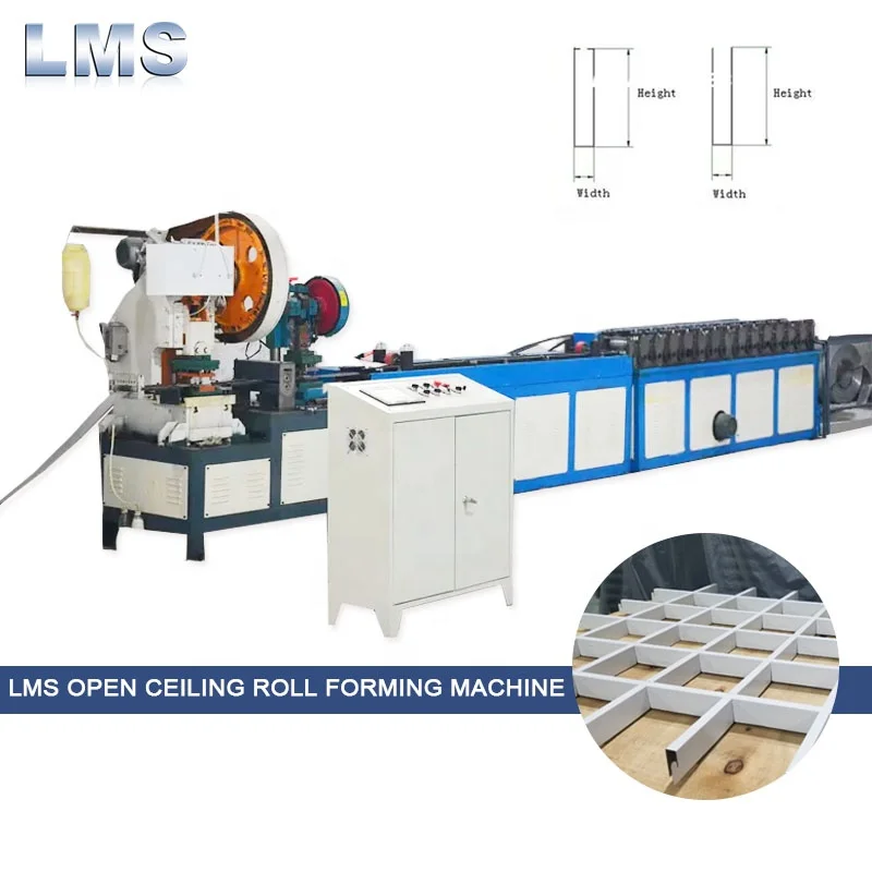High Quality Open Cell Metal Grid Suspended Ceiling System Roll Forming Machine Ceiling Tile Construction Material Machinery