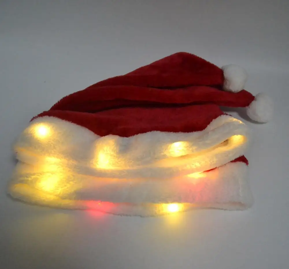Led Christmas Hats LED Santa Hat Santa Claus Hat for Christmas Party Favors