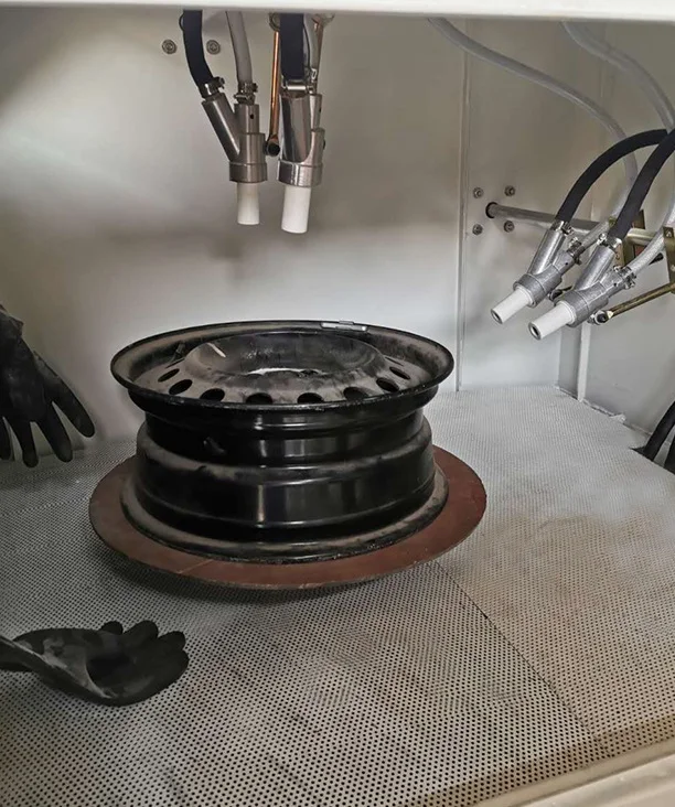 850L Automatic and Manual Blasting Gun Rust Remove Sand Blaster Machine