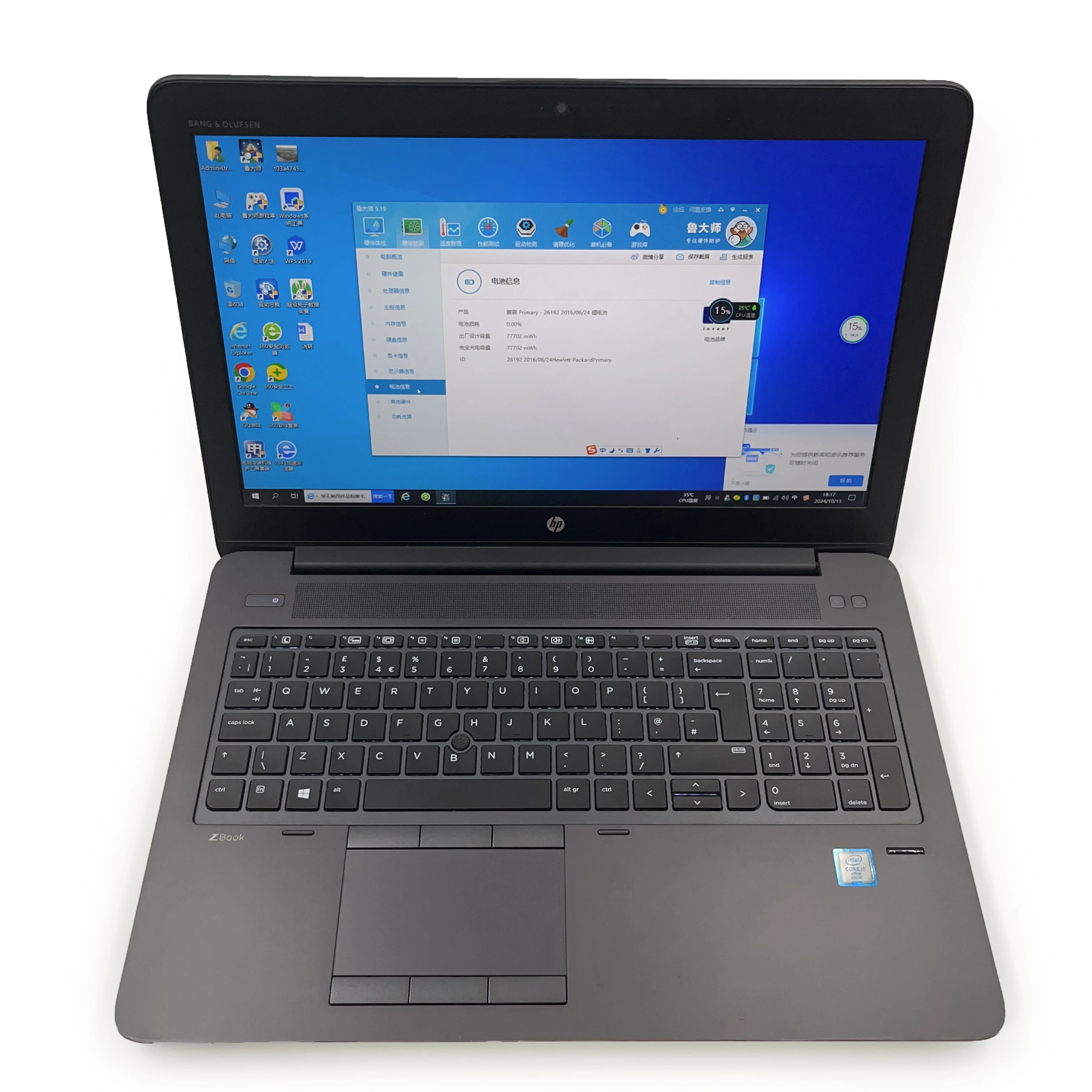 Used Laptops for HP Zbook 15 G3 Core i7-6820HQ 16GB RAM 256GB SSD Second Hand Laptop 15.6 Inch Wn10 Gaming Laptop used