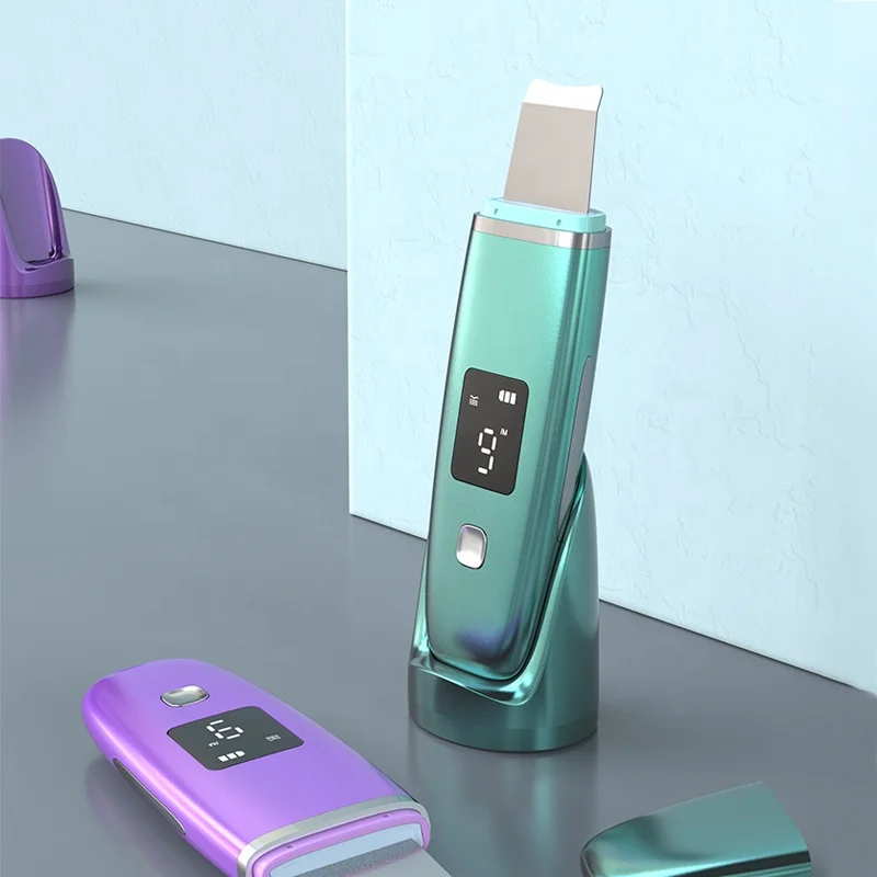 Geneo Facial Skin Scraper Microcurent Beauty Parlour Face Machine Ultrasonic Skin Scrubber For Whitening