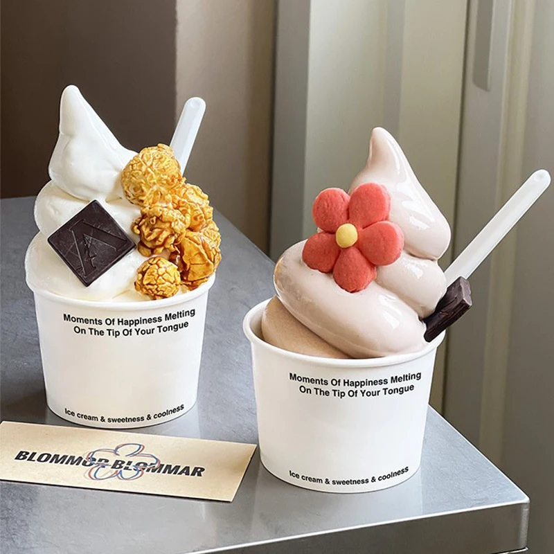 3oz 5oz 7oz 20oz Customized Logo Ice Cream Paper Tub Disposable White Dessert Single Wall Paper Snack Cup With Lid For Ice Cream