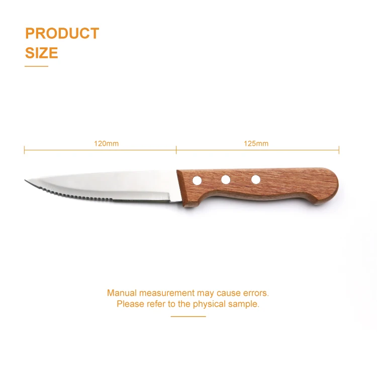 Прямая продажа с фабрики 4 7 дюймовая Micro-зубчатые стейк нож эргономичной Бук деревянная ручка