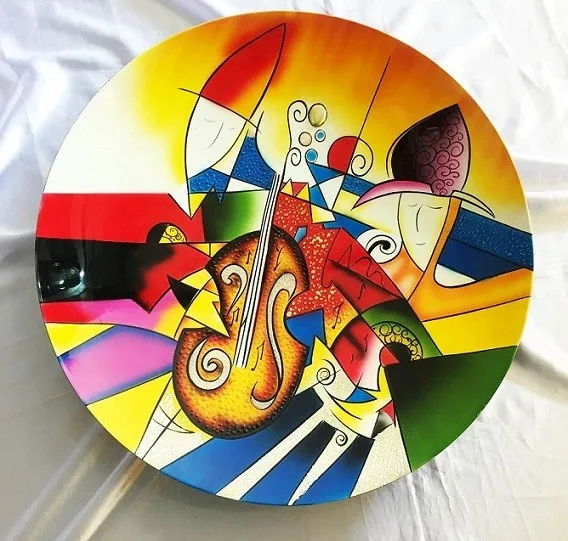 
Cheap price high quality lacquer plates for home decor kitchen tableware Vietnamese lacquerware traditional style 