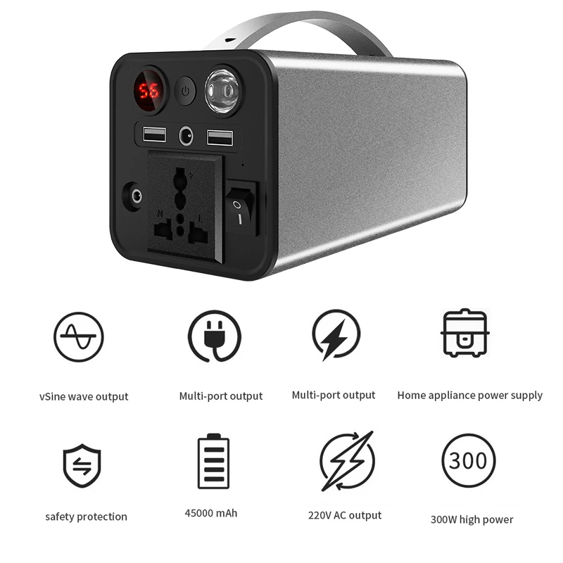 Bcl Hot Sale 1000w 2000w 3000w 1500 Watts 300w 3kw 10000 Watt Dc Ac Mobile Portable Power Station Solar Camping Generator//