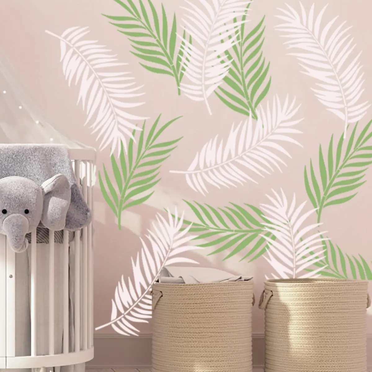 Large Palm Leaf Stencils for Painting Reusable Tropical Leaves Stencils Plant Stencil Drawing Templates