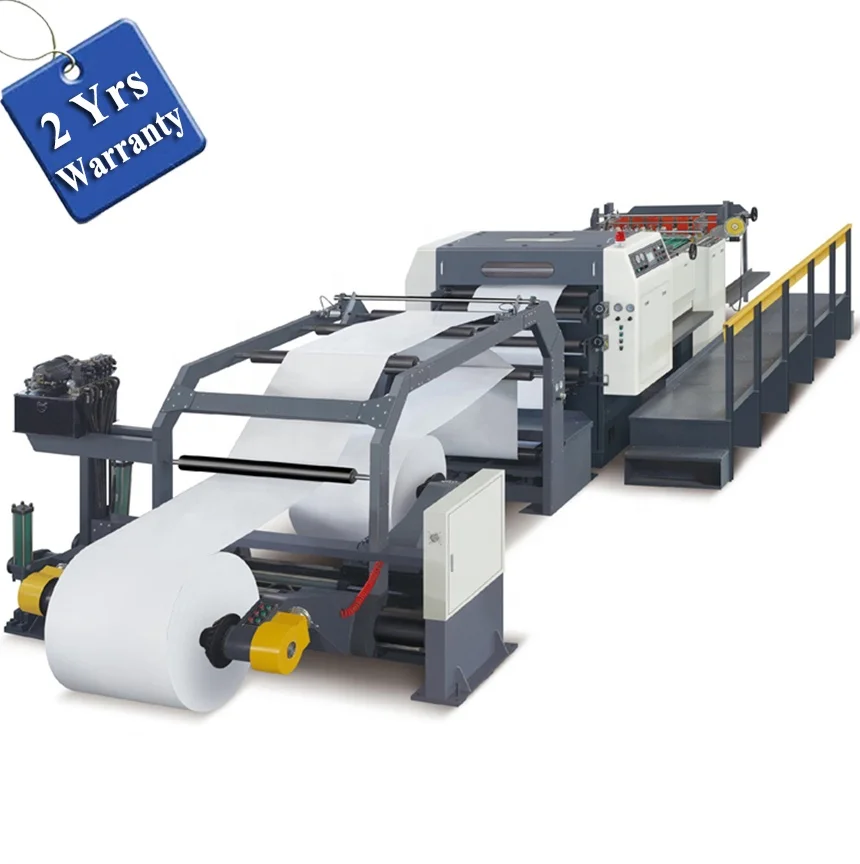 UGM1700A AC SERVO 2 Reel Corrugated carton Paper roll to sheet cutter with photoelectric tracking system