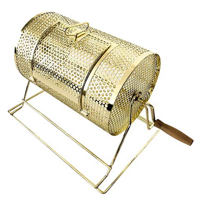 Small size Brass Plated Raffle Drawing Ticket Drum Spinning Lottery