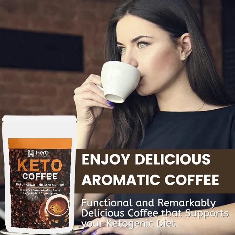 Hot Selling Private Label slimming coffee natural herbs healthy Diet control keto coffee Instant weight loss keto coffee