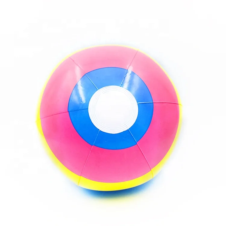 custom logo 16 inch inflatable ball hot selling multi colorful balloons holographic girls popping big pvc beach ball