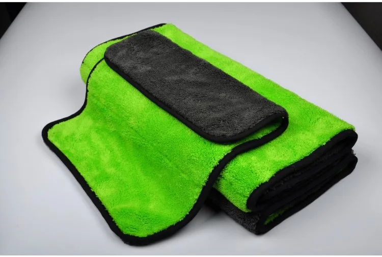 
High quality microfiber car plush wash towel 1000gsm 