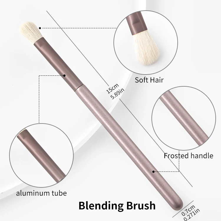 RTS Unbranded Wholesale Face Eye Make Up Brush With Custom Logo Handle Soft Hair Cosmetic Single Makeup Brush WC-GJH062101-05